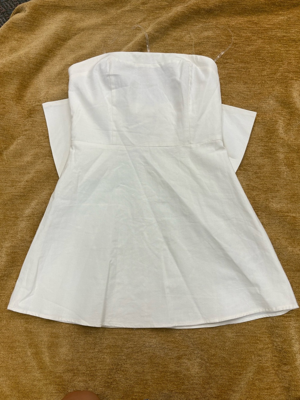 Alter’d State Strapless/clear strap size medium Flared mini dress
